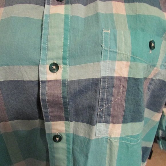 Sean John 3XL Pastel Plaid Button-Up. Lightweight, No Tears, Rips or Stains. - Picture 3 of 5
